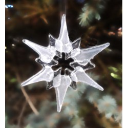 Oven-fused glass star