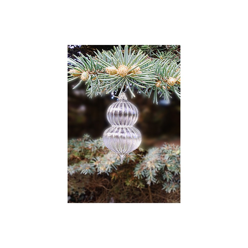 Glaskugel mit Rillen Glaskugel mit Rillen