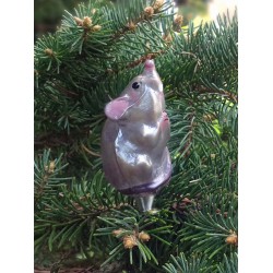 mundgeblasene Maus aus Glas