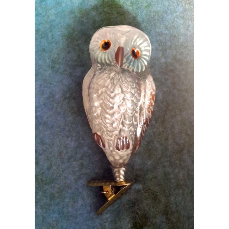 Schnee-Eule mundgeblasen