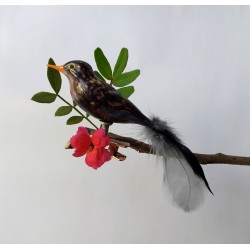 Mouth-blown mini blackbird