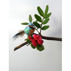 Miniature kingfisher mouth-blown