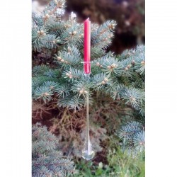 Mundgeblasener Pendelkerzenhalter aus feuerfestem Glas